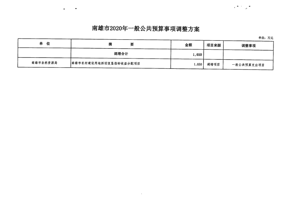 南雄市2020年一般公共预算事项调整方案.jpg