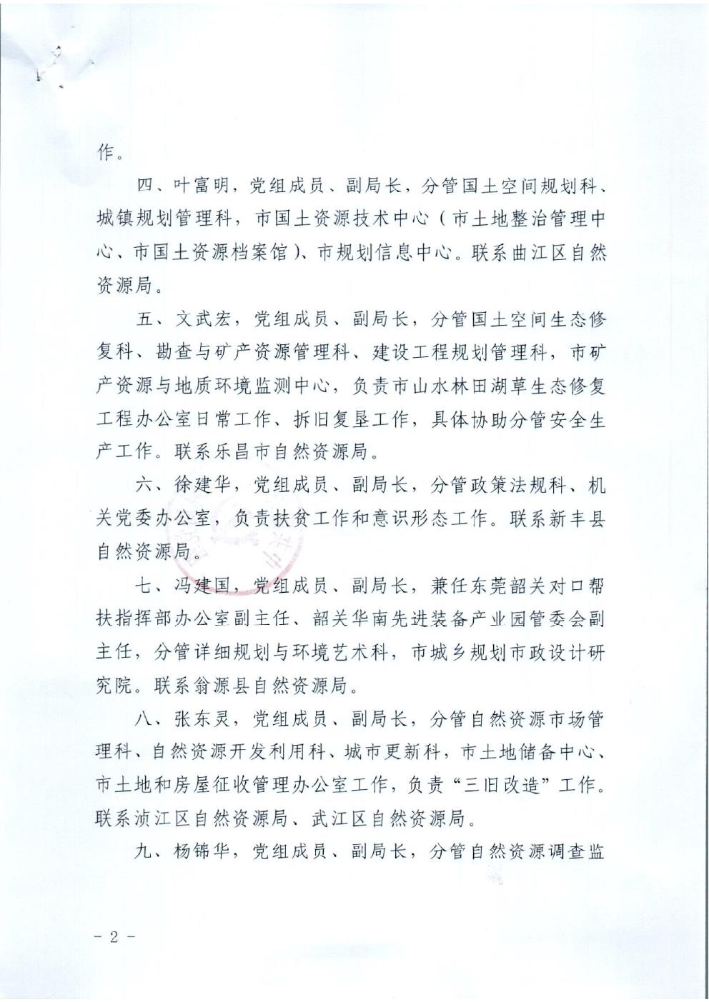 27.中共韶关市自然资源局党组关于局领导班子成员调整分工的通知2.jpg