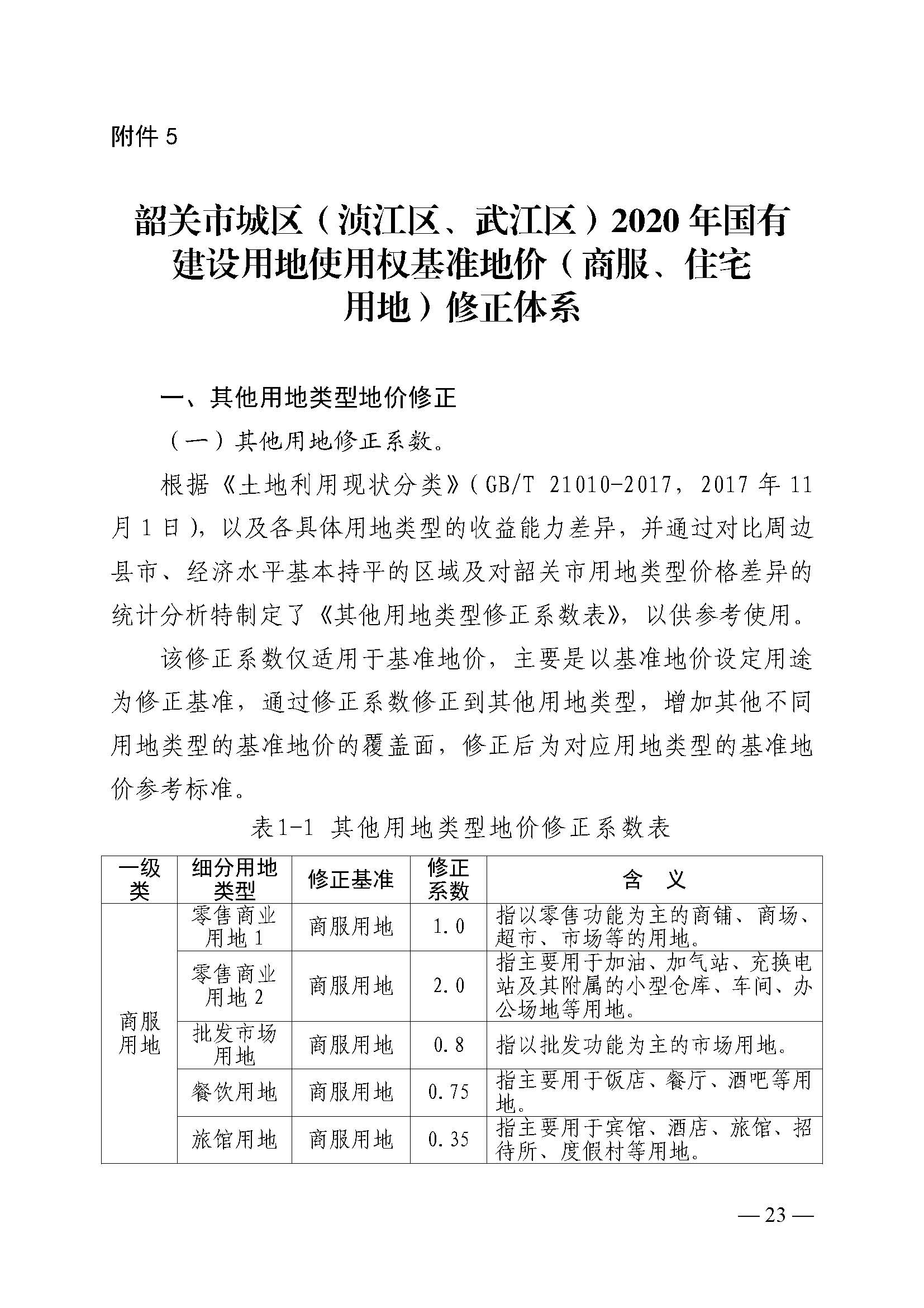 韶关市人民政府关于公布韶关市城区（浈江区、武江区）2020年国有建设用地使用权基准地价（商服、住宅用地）的通知　(2)_页面_23.jpg