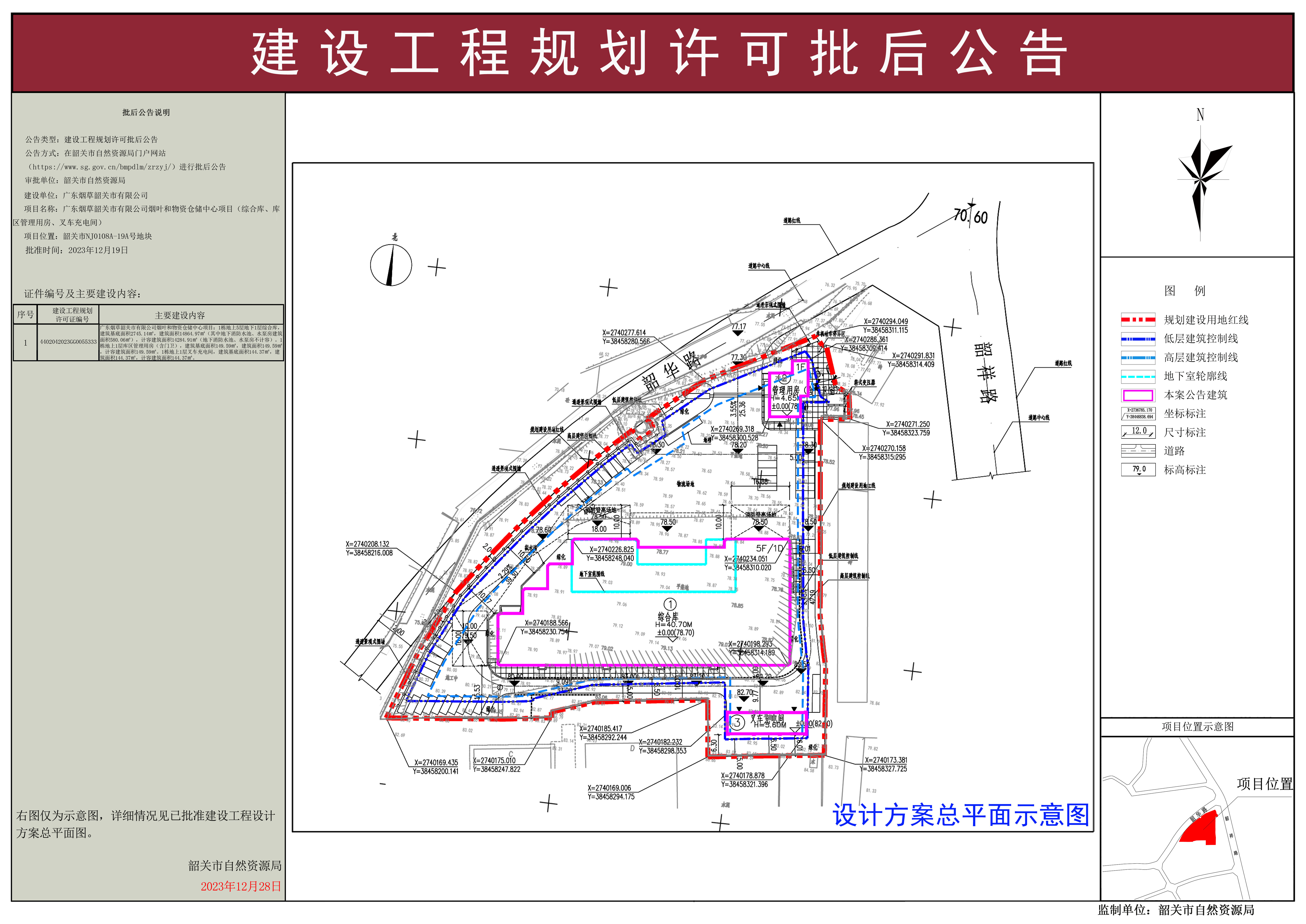 广东烟草韶关市有限公司烟叶和物资仓储中心项目（综合库、库区管理用房、叉车充电间）建设工程规划许可证批后公告.jpg