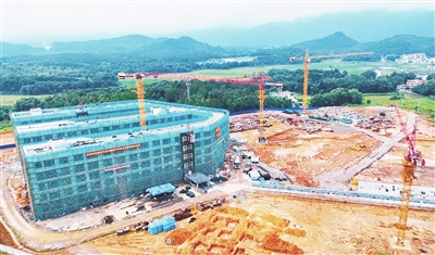 乐昌市扎实推进新城中学项目建设教学楼进入装修阶段