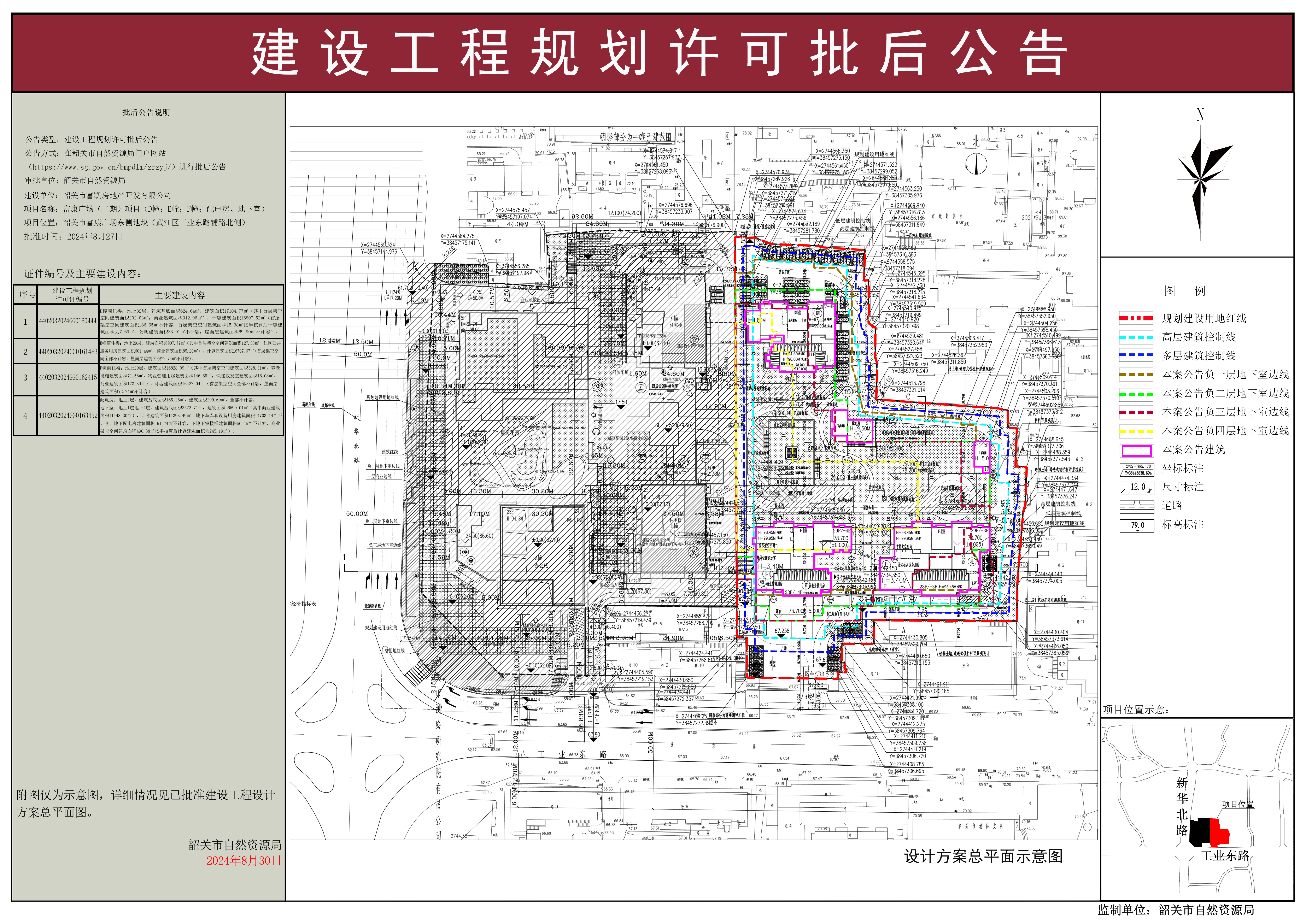 富康广场（二期）项目（D幢；E幢；F幢；配电房、地下室）建设工程规划许可批后公告.jpg