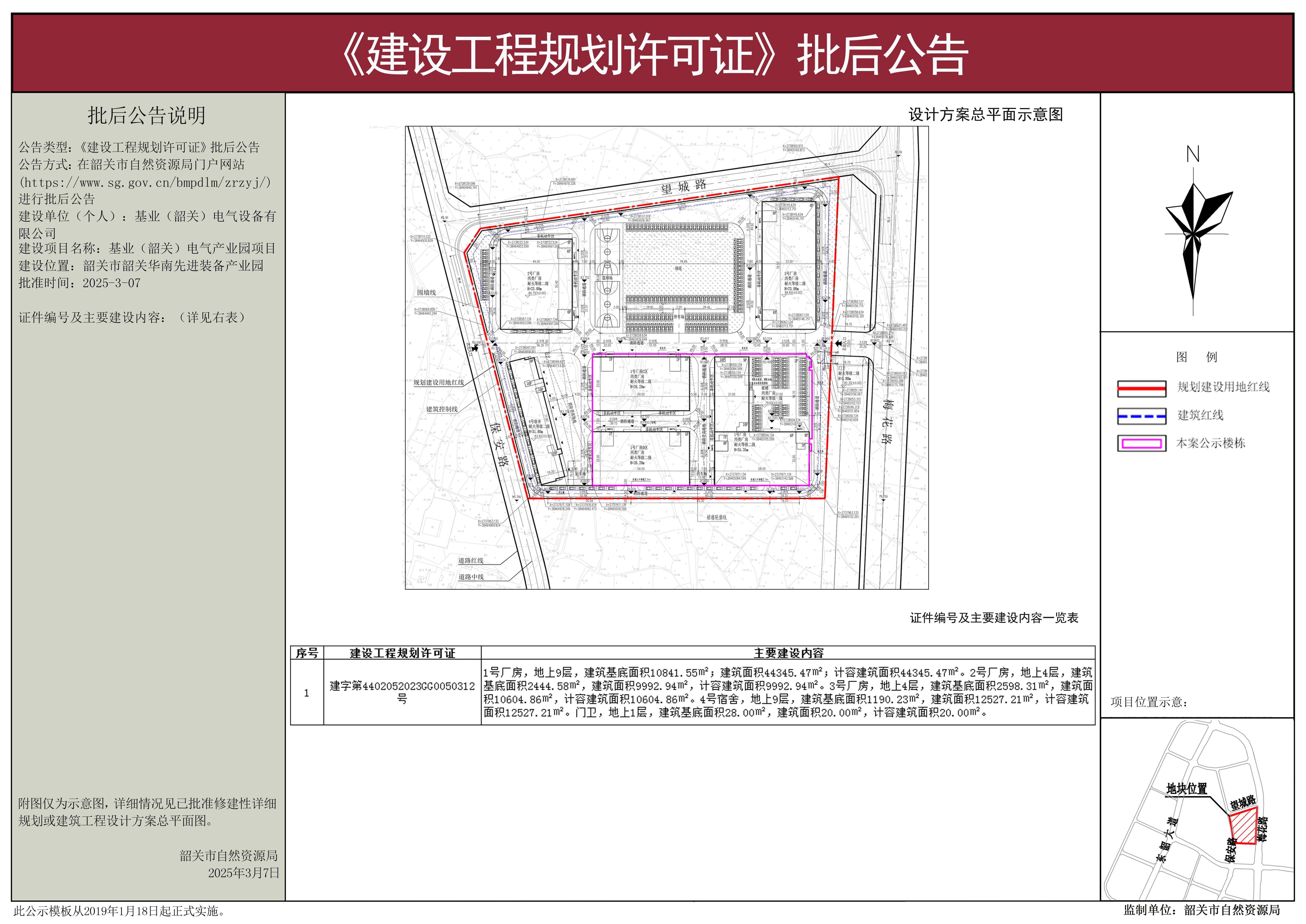基业(韶关)电气产业园项目《建设工程规划许可证》批后公告.jpg