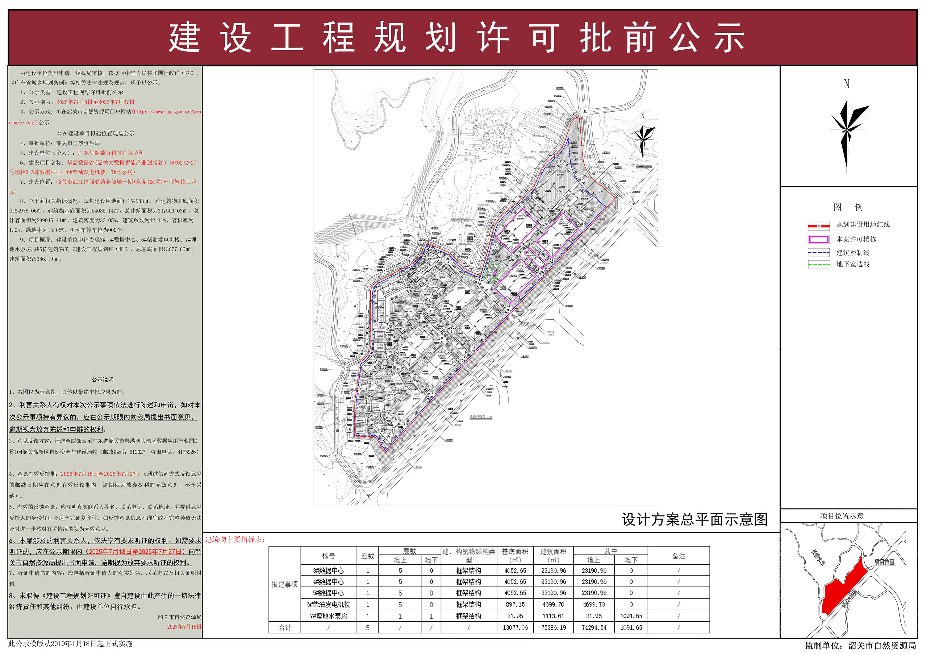 华韶数据谷(韶关大数据智能产业创新谷）(MX0202-27号地块3-5栋数据中心、6#柴油发电机楼、7#水泵房)建设工程规划许可批前公示.jpg