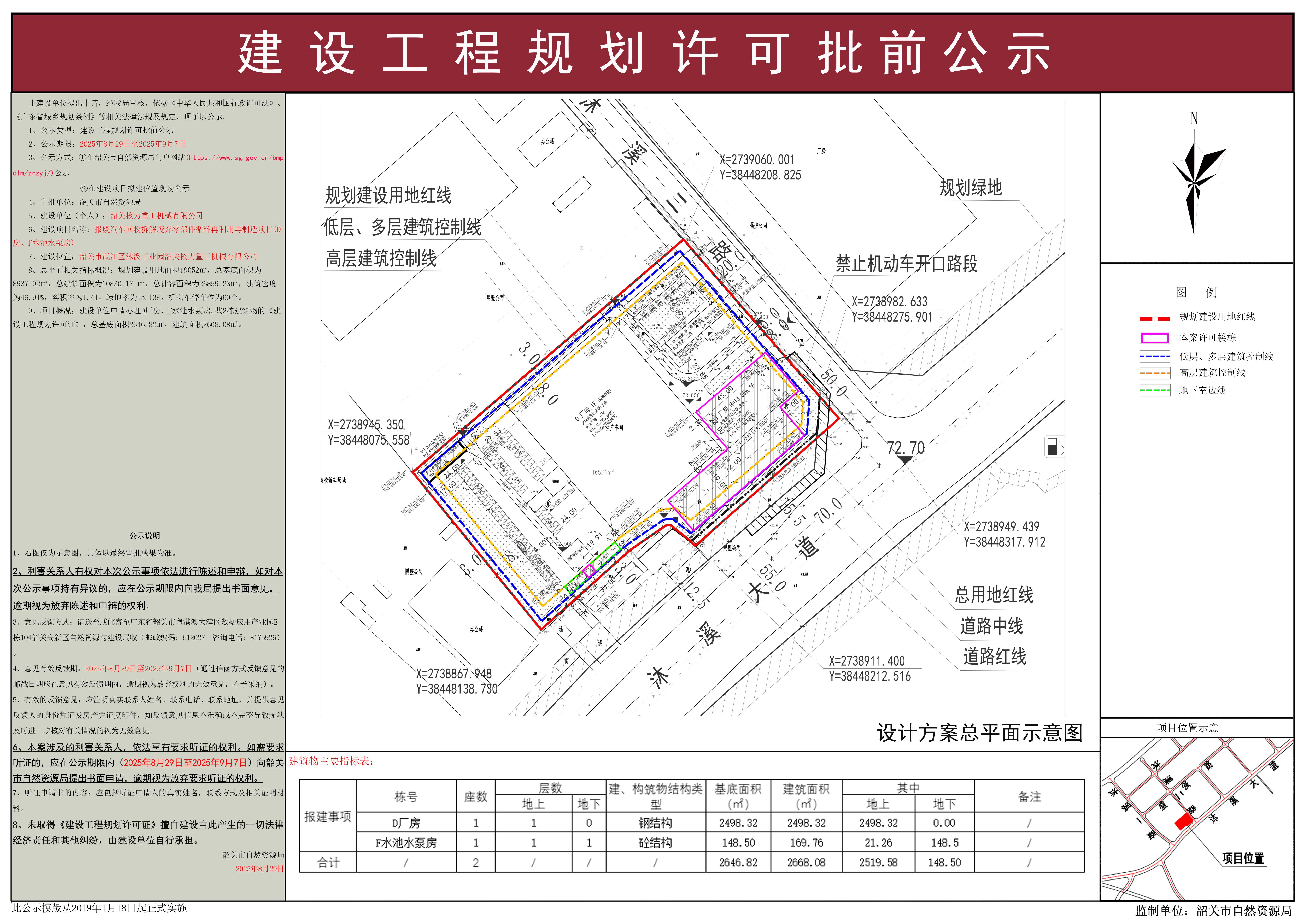 报废汽车回收拆解废弃零部件循环再利用再制造项目(D房、F水池水泵房)建设工程规划许可批前公示.jpg