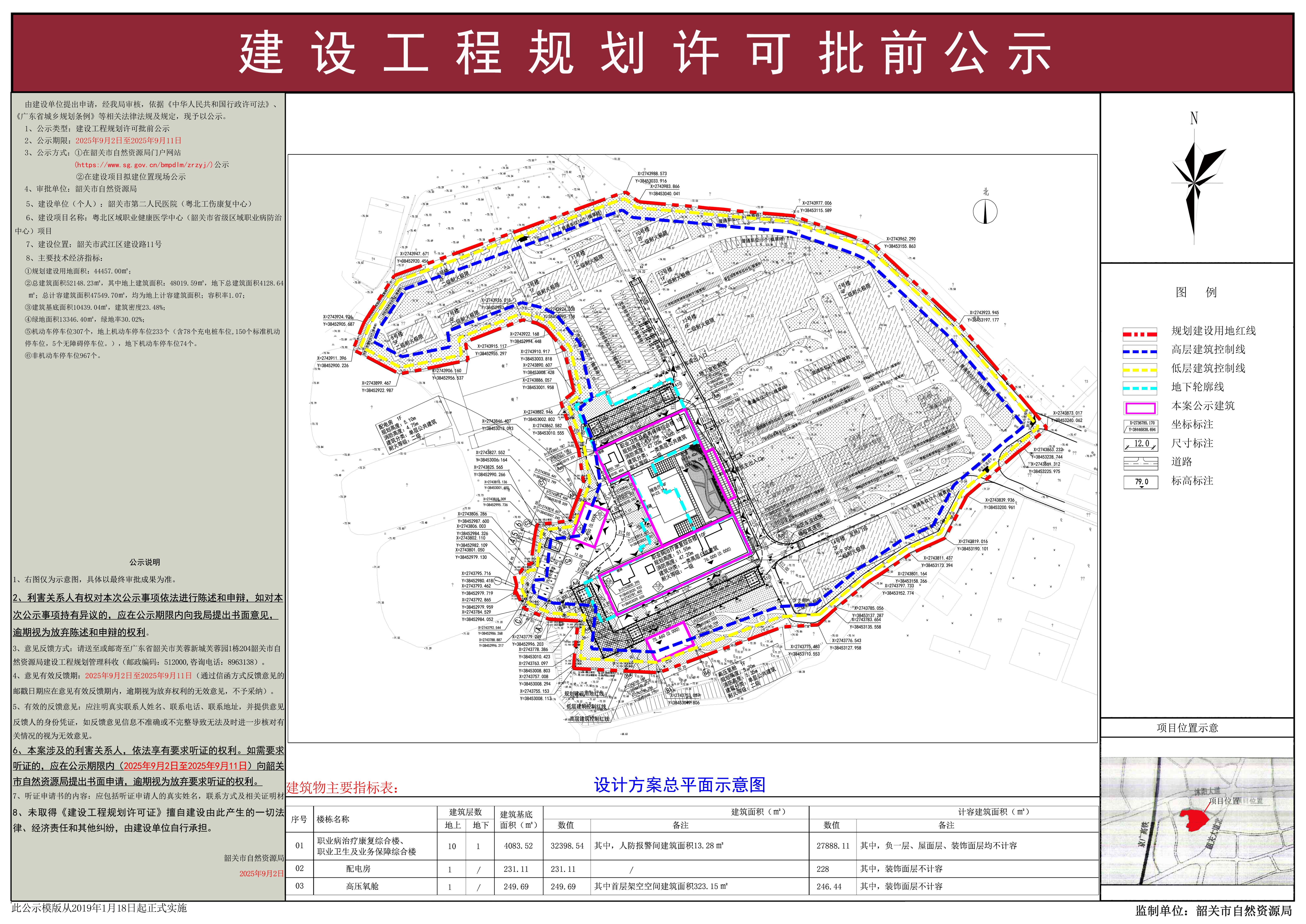 粤北区域职业健康医学中心（韶关市省级区域职业病防治中心）项目建设工程规划许可批前公示.jpg