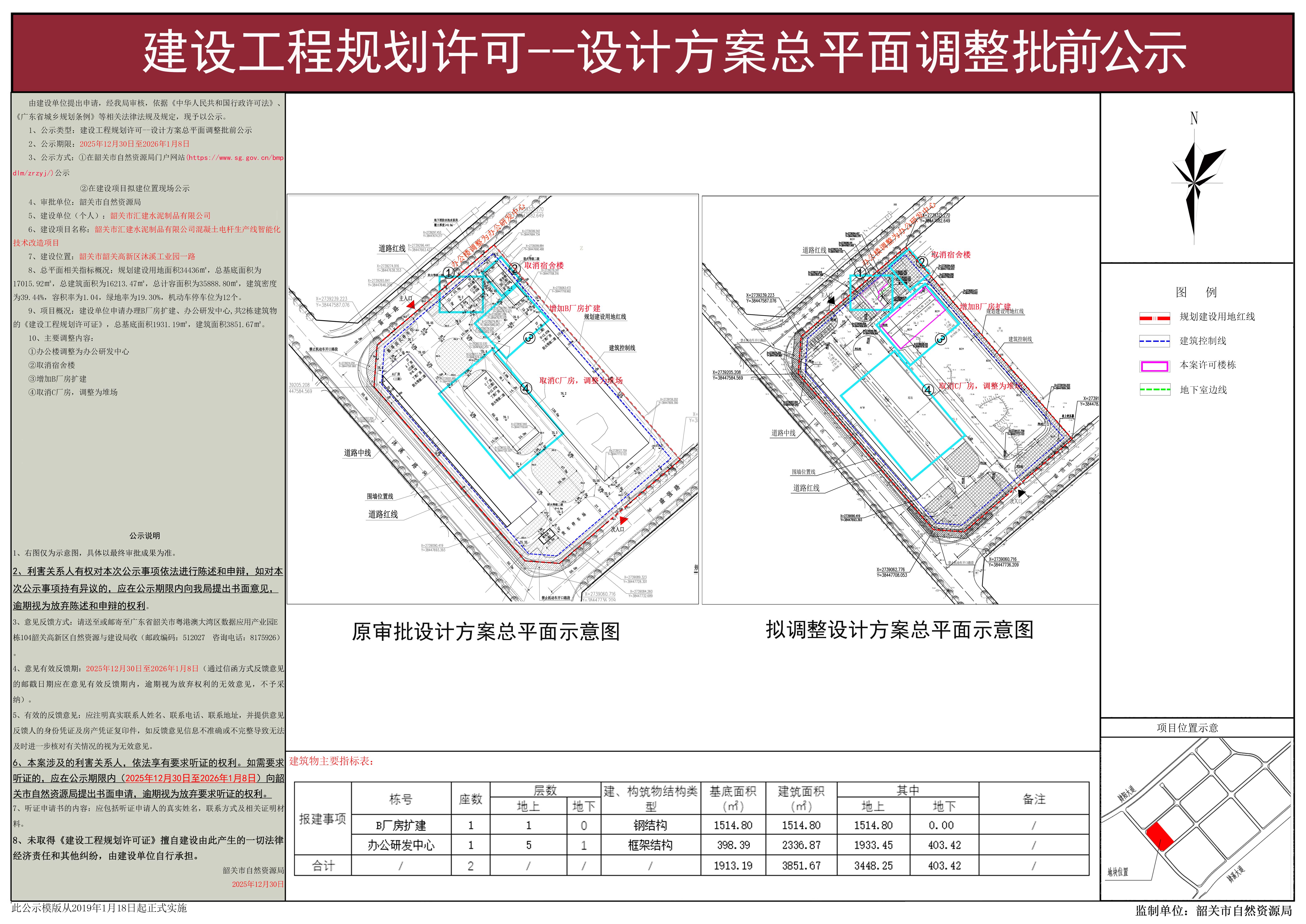 韶关市汇建水泥制品有限公司混凝土电杆生产线智能化技术改造项目建设工程规划许可--设计方案总平面调整批前公示.jpg