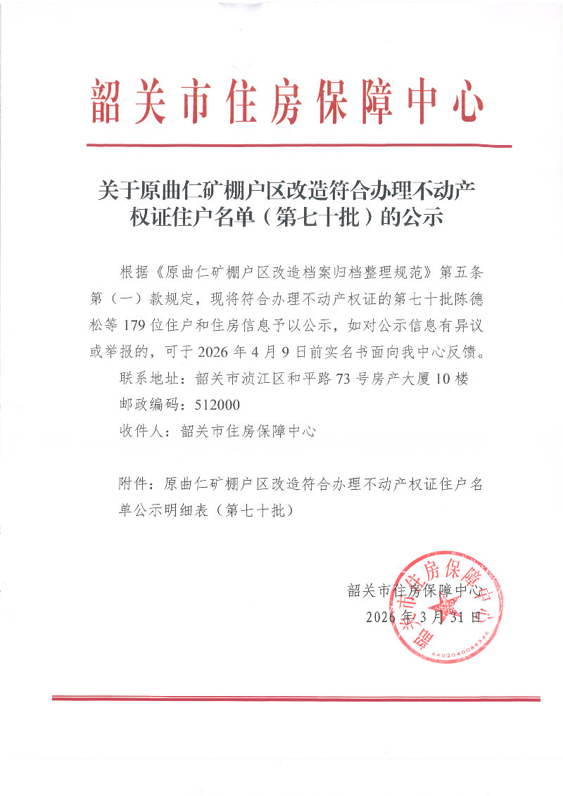 关于原曲仁矿棚户区改造符合办理不动产权证住户名单（第七十批）的公示.jpg