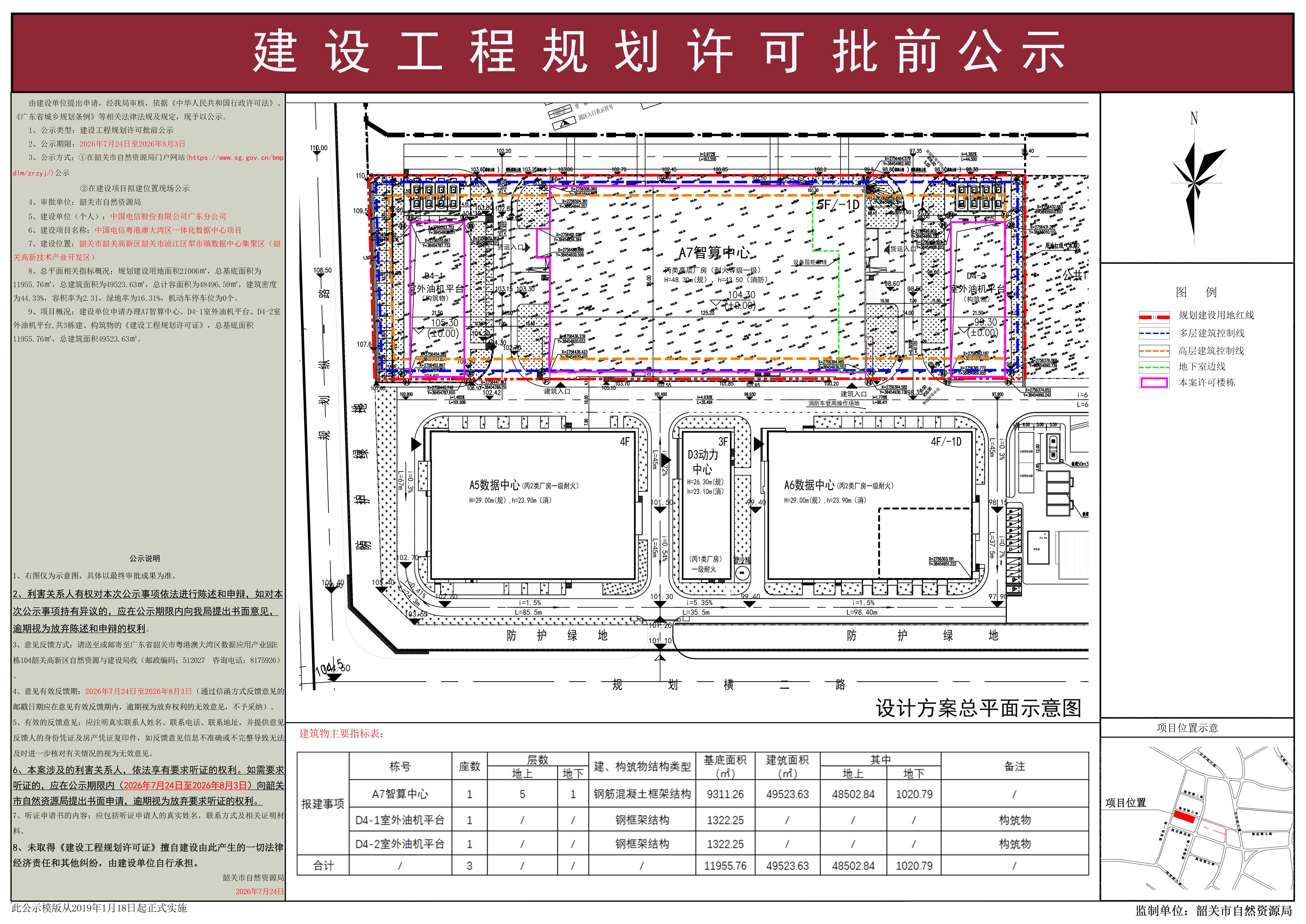 中国电信粤港澳大湾区一体化数据中心项目建设工程规划许可批前公示.jpg