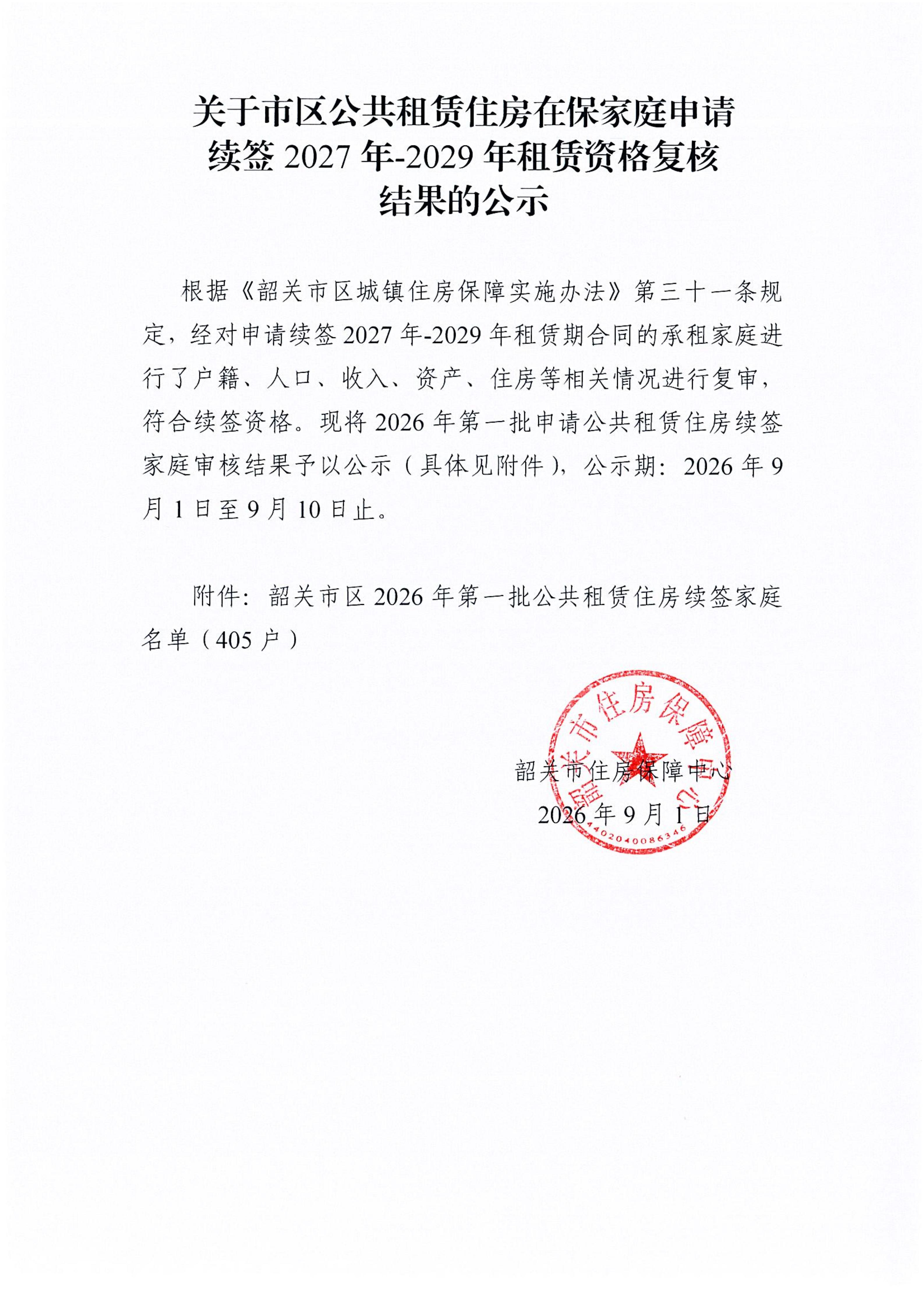 关于市区公共租赁住房在保家庭申请续签2027年-2029年租赁资格审核结果的公示（第一批）.jpg