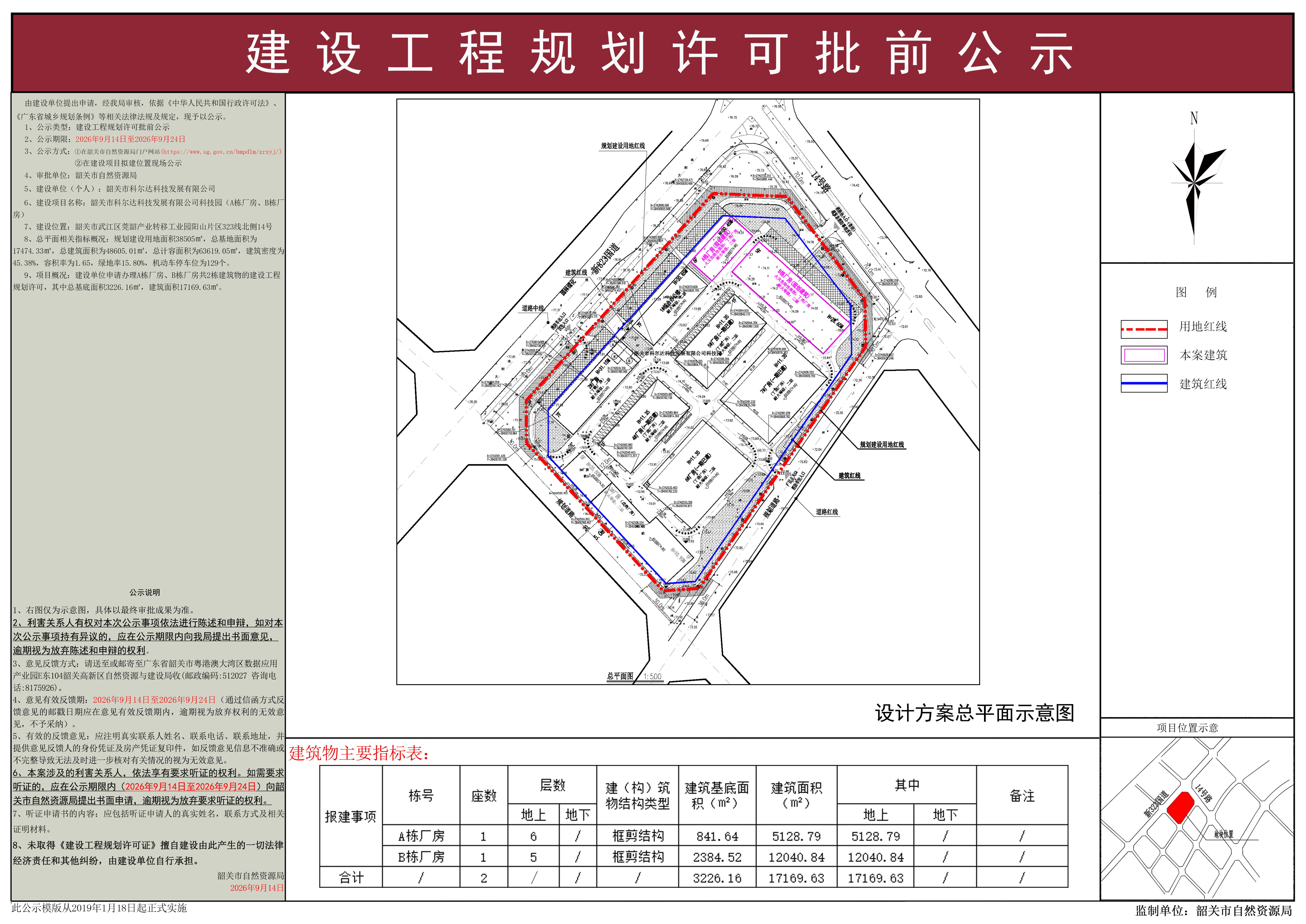 韶关市科尔达科技发展有限公司科技园(A栋厂房、B栋厂房)建设工程规划许可批前公示.jpg