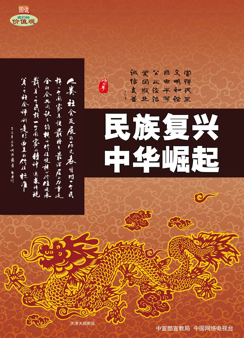 图说我们的价值观公益广告民族复兴中华崛起